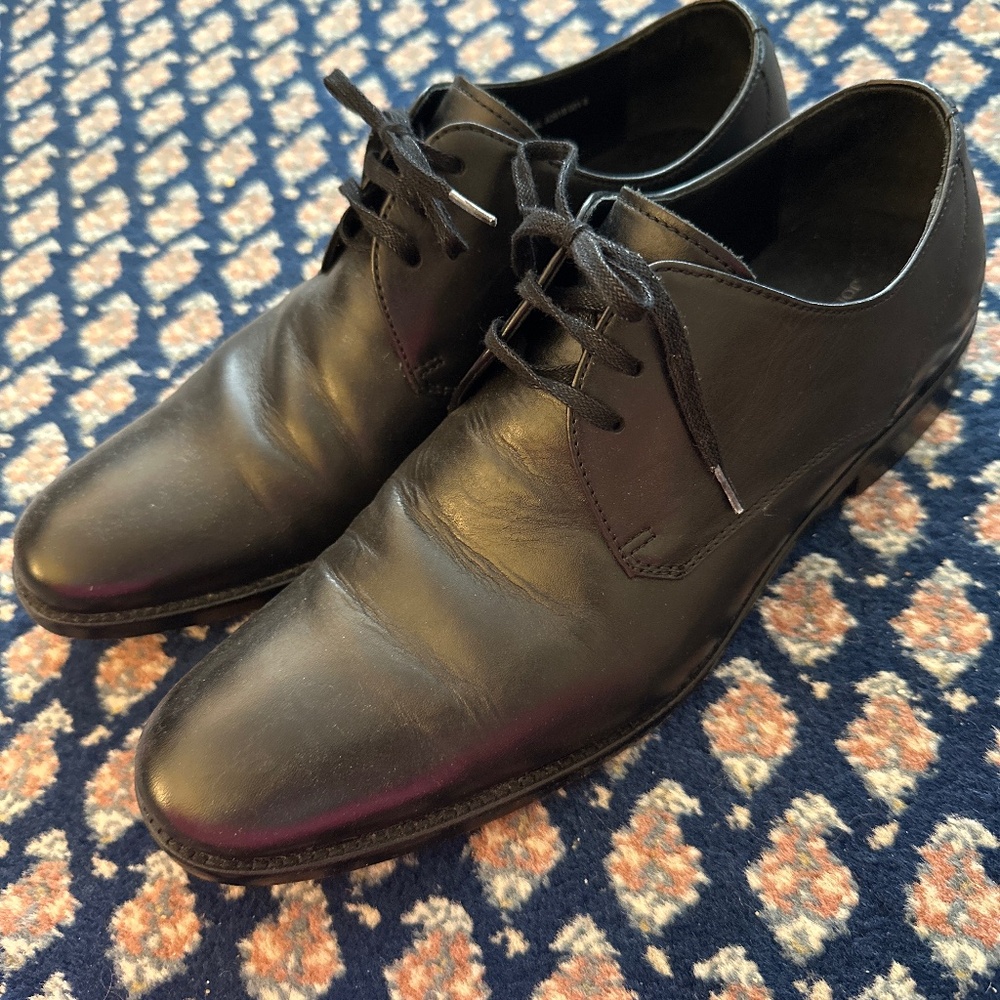 John Varvatos Luxe Men’s Black Leather Shoes size 8